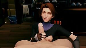 Jessie Handjob And Blowjob