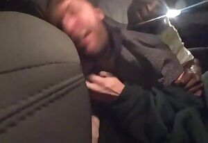 White twink takes forced BBC in the backseat