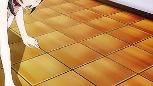 Taking her bitch for a ride around school