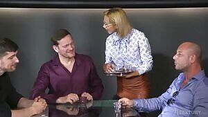 Three Bosses Fucked Veronica Leal Up The Perfect Ass