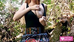 Revealing My Boobies In The Forest Felt So Right