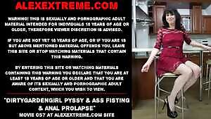 Dirtygardengirl pyssy & ass fisting & anal prolapse