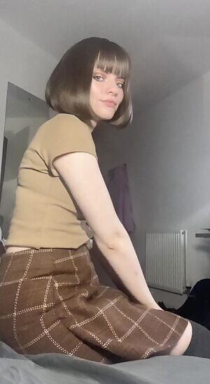 I wonder what is under my skirt...