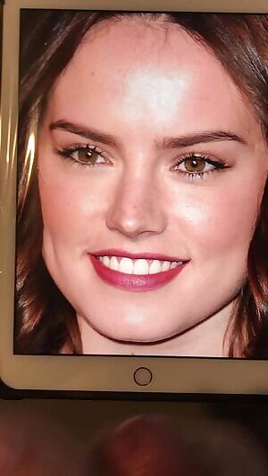 Daisy Ridley getting a thick load on her