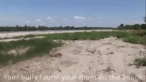 Month since you told your bully where to find your mom, you're still jerking off daily thinking about what must have happened at the beach