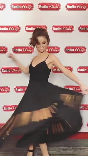 Selena Gomez twirling