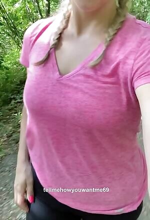 I think word is getting around that I flash my tits on the trail because it has been so crowded lately!