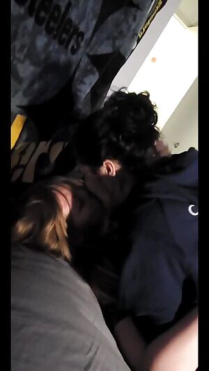 Hot college girls make out!