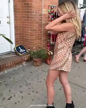 Erotic Show For Passers-by!