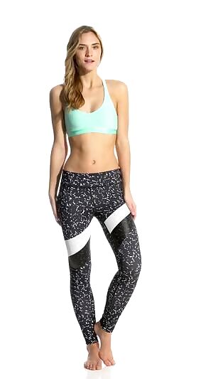 Women's Mirror Marble Stripe Legging