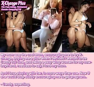 Candy, loving her supportive mom!