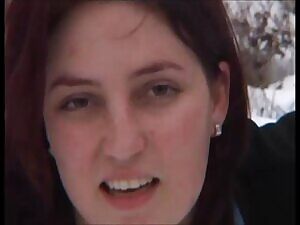Brenda - even in the snowy cold, she'll push out a nice turd just for you and penetrate you with her gorgeous eyes