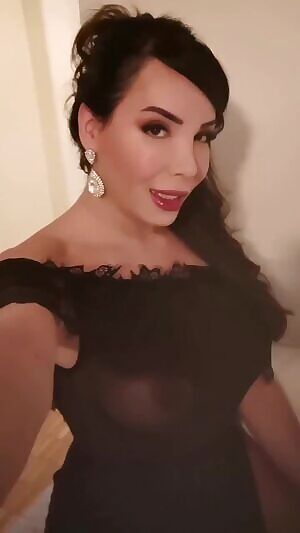 Bimba Barcelona looking amazing in a dress