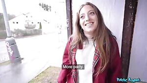 Punk babe fucked in public