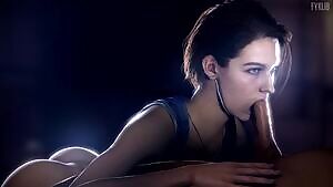 Jill head bobbing blowjob