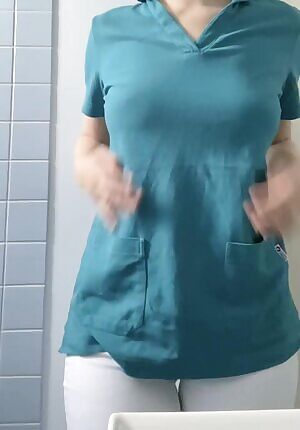 A “little” tit drop at the hospital. Hope you don’t mind that I’m only 18. 😇