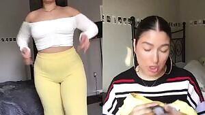 Cute thick latina in yellow 🤤