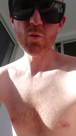 Getting nude on my hotel balcony in Sydney