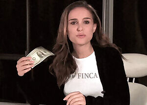 Natalie Portman running a charity where she'll such your cock for a dollar