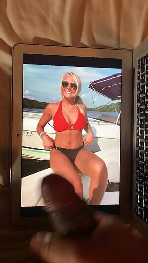 Blonde babe Bailey gets cum