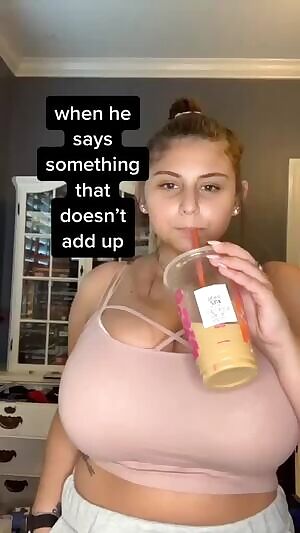 I'm sure she has a lot of milk in her... coffee...