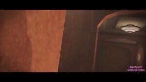 Elizabeth seduced by busty future self